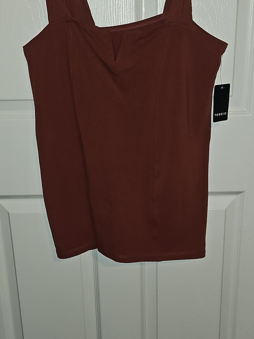 Roasted russet tank w adjustable straps